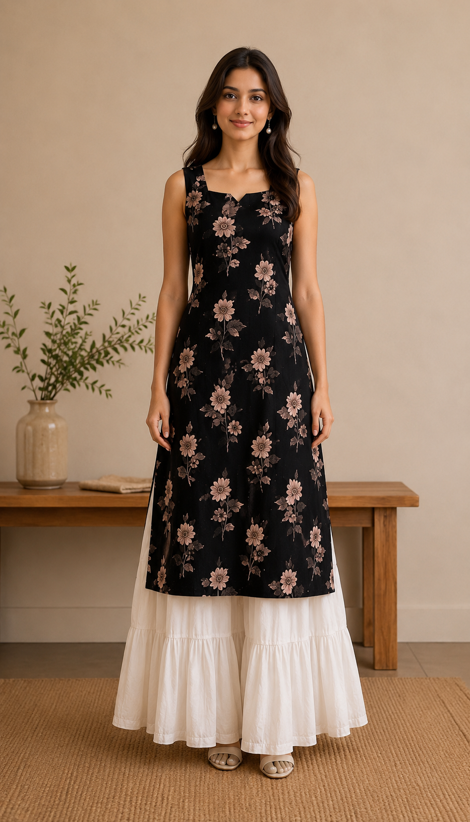 Black kurta Plazzo