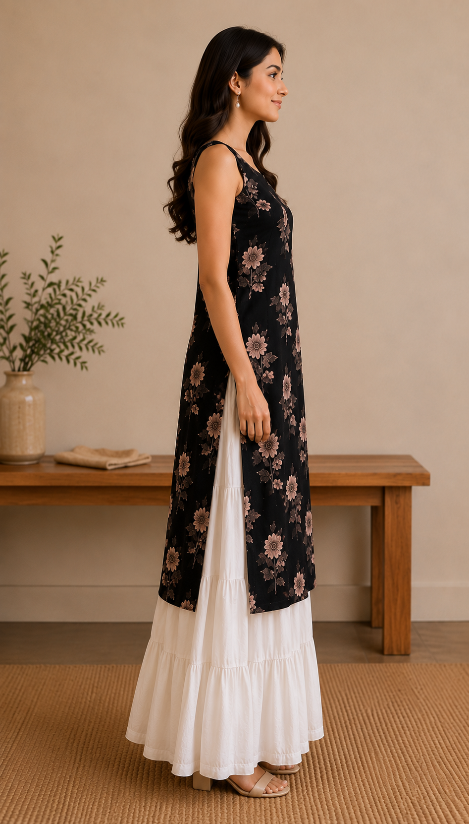 Black kurta Plazzo