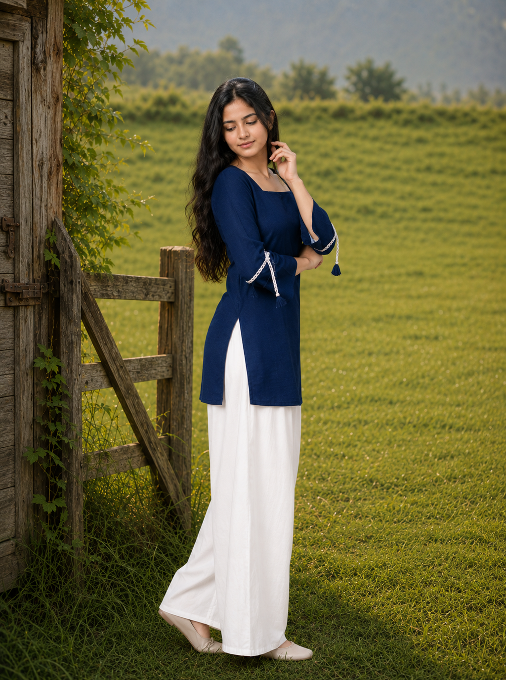 Blue Kurta Cord Set