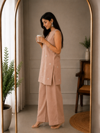 Warm Dusty Beige Cord Set