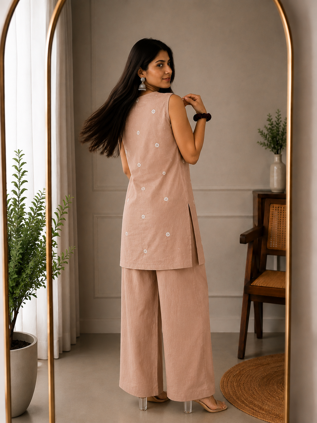 Warm Dusty Beige Cord Set