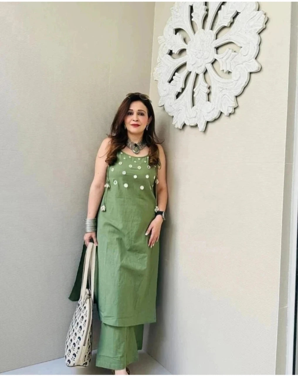 Green Kurta Pant Set