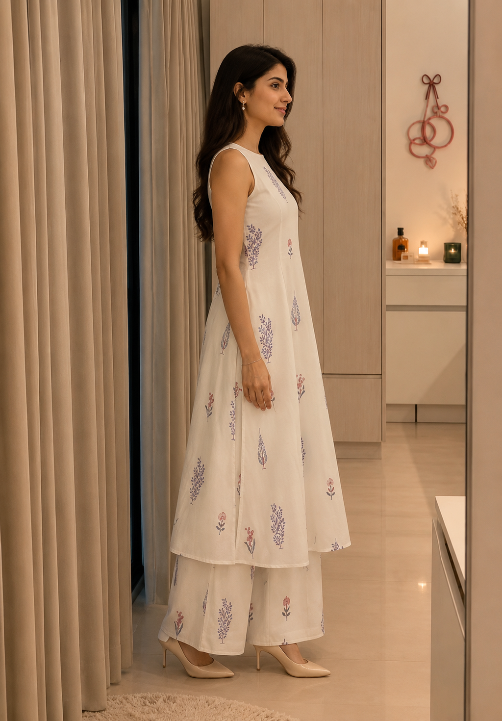White Kurta Set