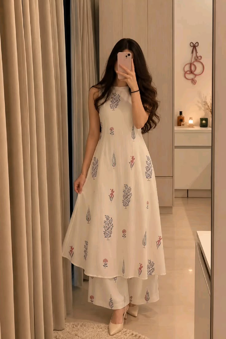White Kurta Set