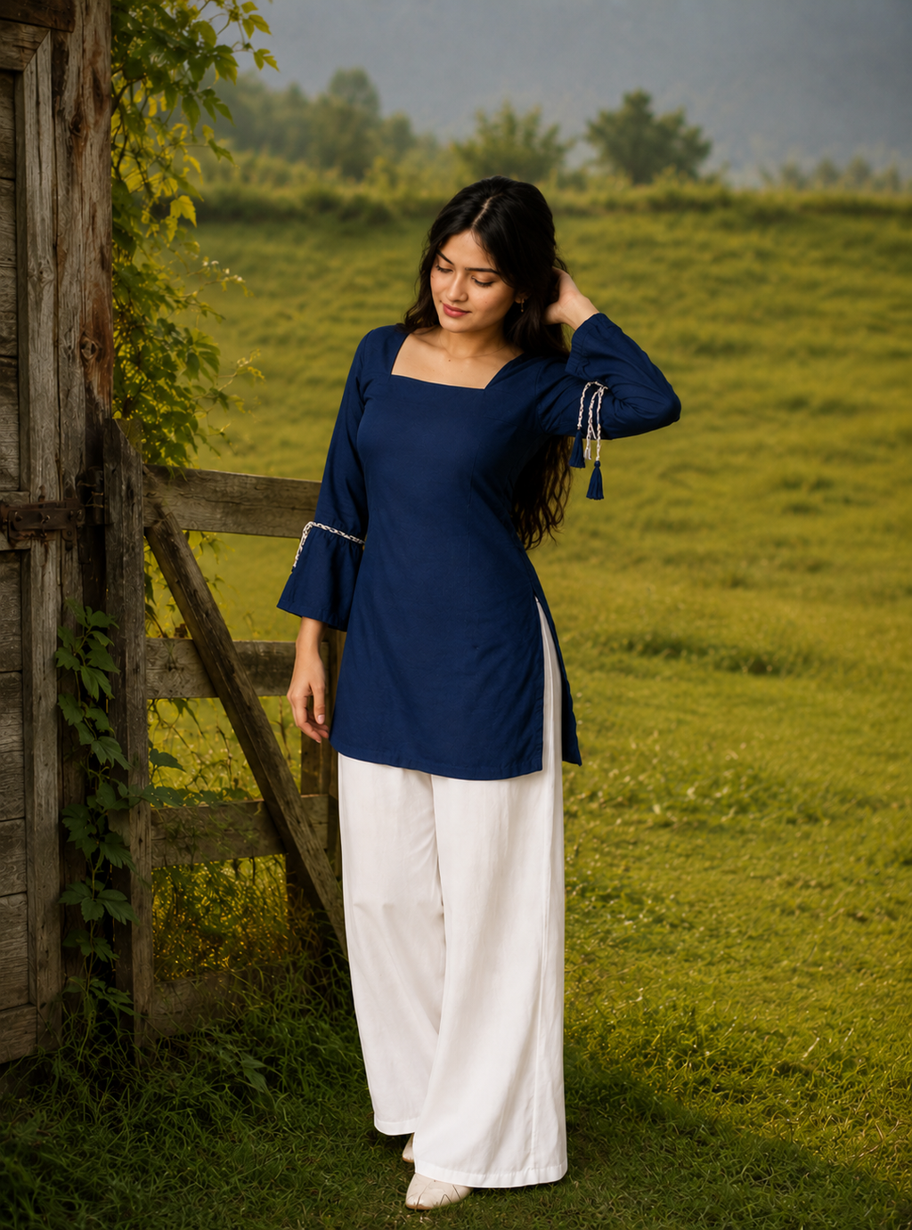 Blue Kurta Cord Set