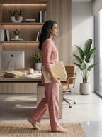 Pink Linen Cord Set